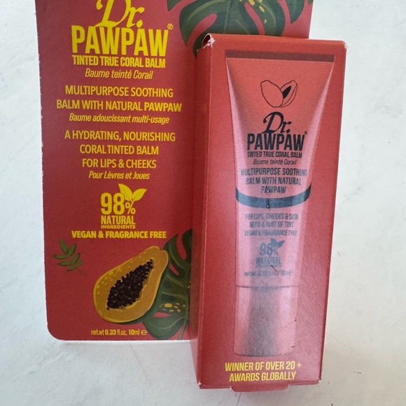Dr Paw Paw tinted balm - 2 pack- pink & coral for cheeks and lips! 98% natural - Picture 8 of 8